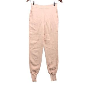 Stella McCartney Jogger Pants Womens 36 2 4 Pink Beige Elastic Waist City Street